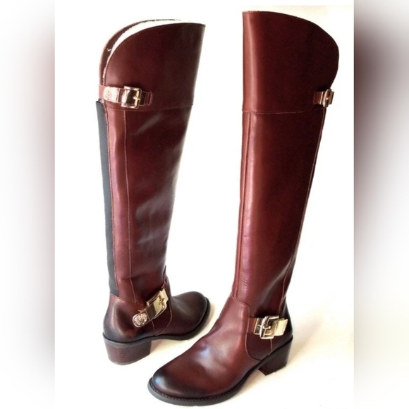 Brown knee high riding boots - Picture 5 of 5